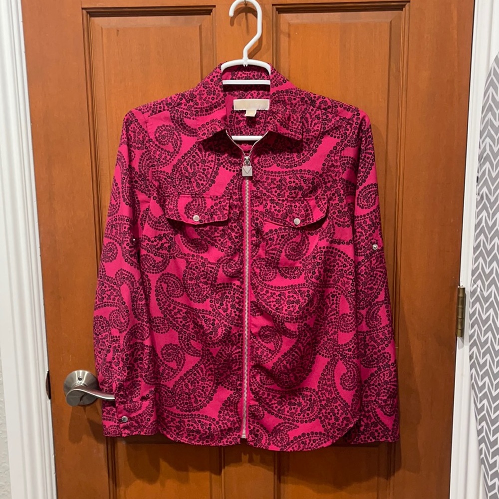 Michael Kors Paisley Print long sleeve top